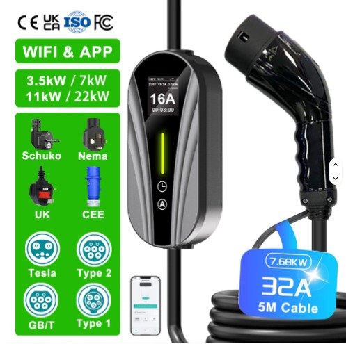 Portable EV Charger - All Connector Types