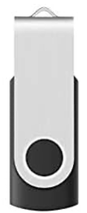 Enfain USB 2.0 Flash-drive, 16 GB Swivel with LED Indicators - black