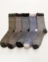 Men Chevron Pattern Crew Socks, Multicolor/ size 7-9.5
