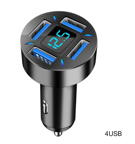 66W 4 Ports USB Car Charger Fast Charging -  4USB