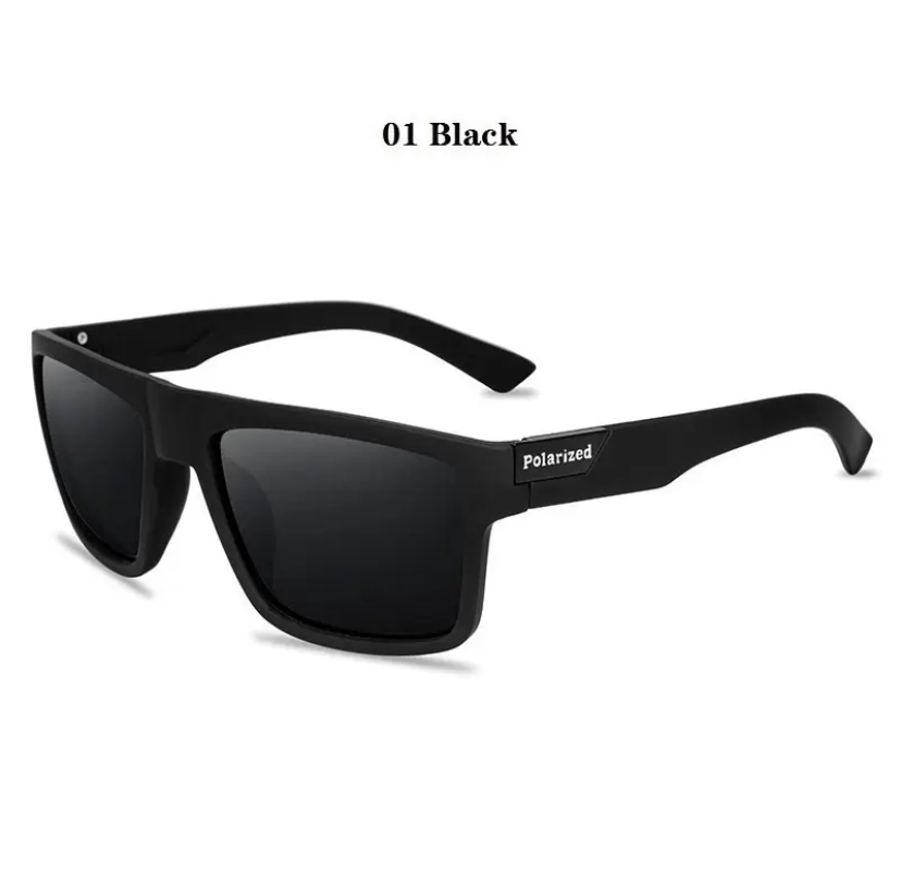 Men Women Polarized Sunglasses : 01 Black