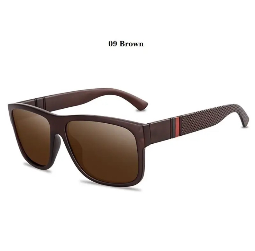Men Women Polarized Sunglasses : 09 Brown
