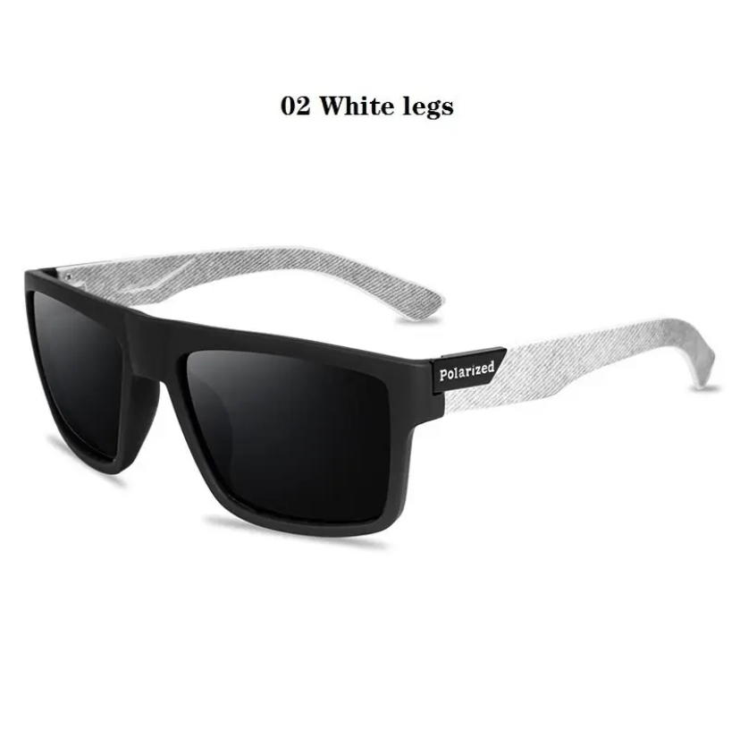 Men Women Polarized Sunglasses : 02 White legs