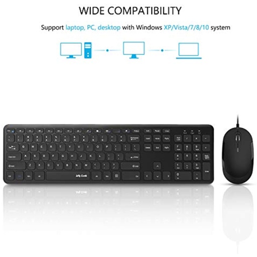 Wired Keyboard and Mouse Combo Set