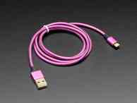 [0181] 1m Pink USB to Micro USB Android Charging Cable